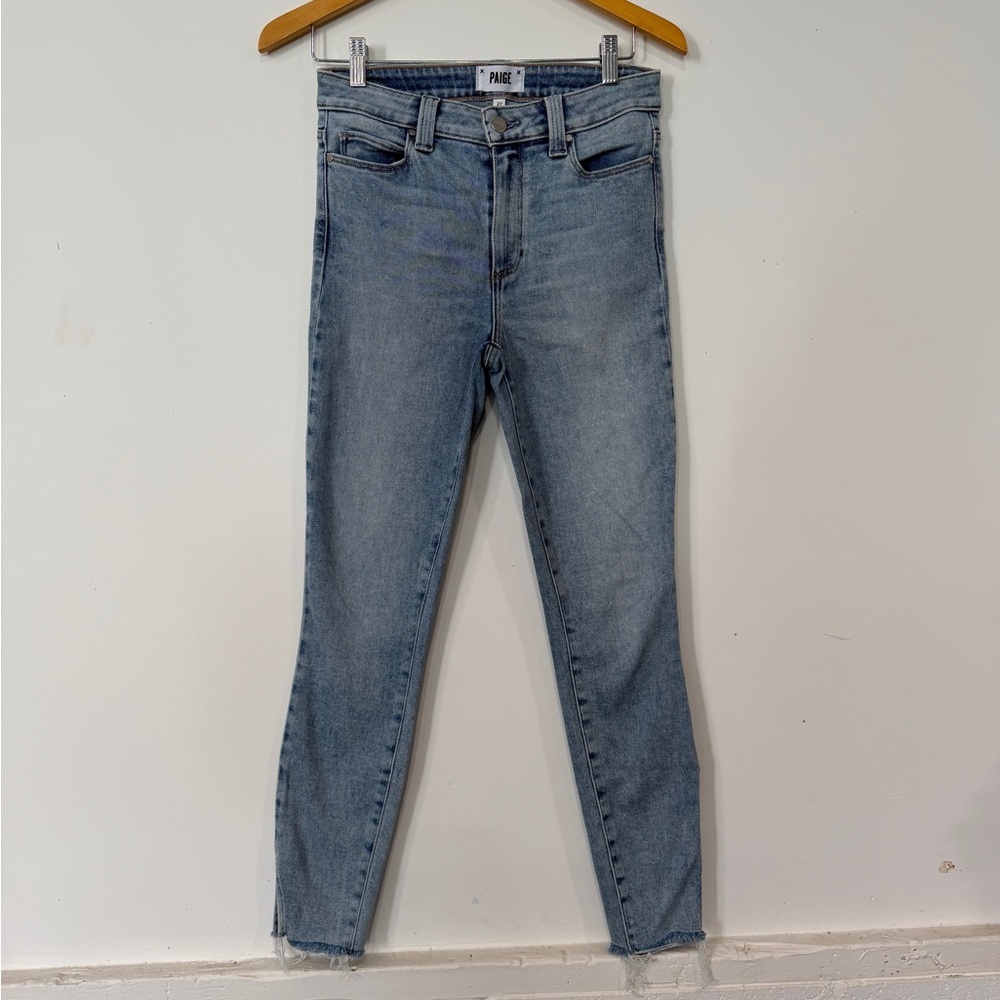 PAIGE Hoxton Ankle Women's Light Blue Skinny Jeans